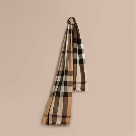 burberry lightweight check wool cashmere|Burberry scarf 2024.